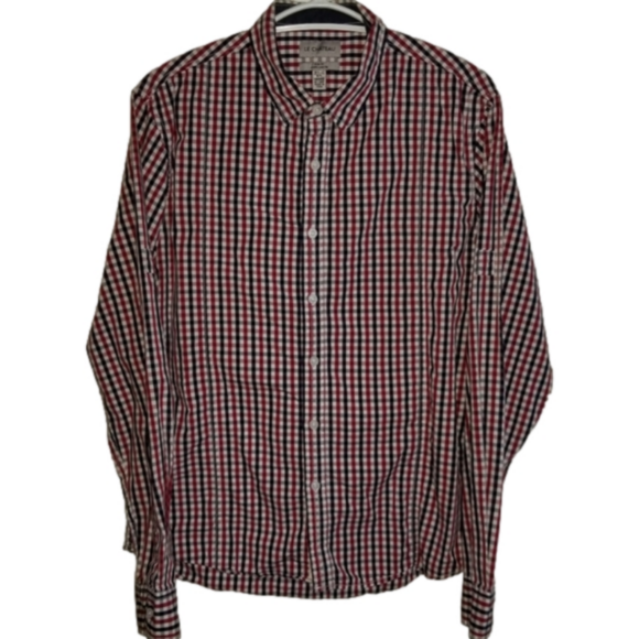 le chateau Tops - Le Chateau Long Sleeve Button Up Blouse Size L 16.5 - 17